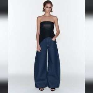 Zara Exaggerated Wide Leg Jeans